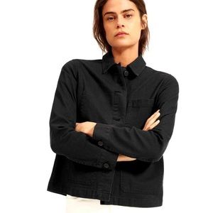 Black Boxy Short Everlane Chore Jacket